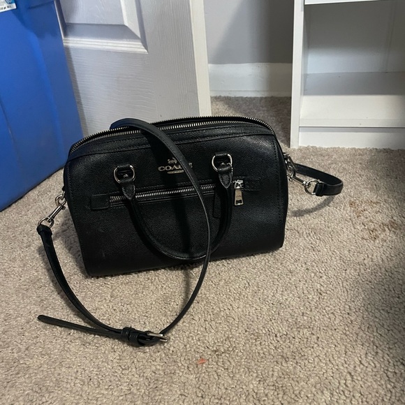 Coach Black Leather Crossbody Bag - Picture 2 of 13